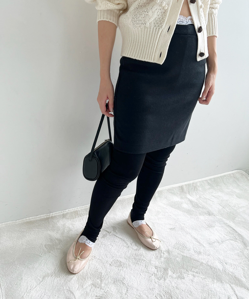 EDIT. FOR LULU(エディットフォールル)の「【NOHRA /ノーラ】Cotton silk mini skirt(スカート・レディース・ブラック・FREE)」の3枚目の写真