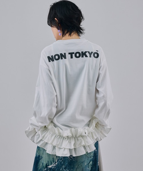 NON TOKYO(ノントーキョー)の「PRINT L/S T-SHIRT(MOSAIC BEAR)(Tシャツ/カットソー・レディース・グリーン/ホワイト/ブラック・2/1)」の5枚目の写真
