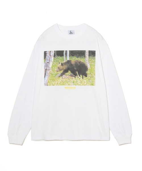 NON TOKYO(ノントーキョー)の「PRINT L/S T-SHIRT(MOSAIC BEAR)(Tシャツ/カットソー・レディース・グリーン/ホワイト/ブラック・2/1)」の6枚目の写真