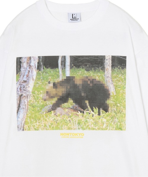 NON TOKYO(ノントーキョー)の「PRINT L/S T-SHIRT(MOSAIC BEAR)(Tシャツ/カットソー・レディース・グリーン/ホワイト/ブラック・2/1)」の8枚目の写真