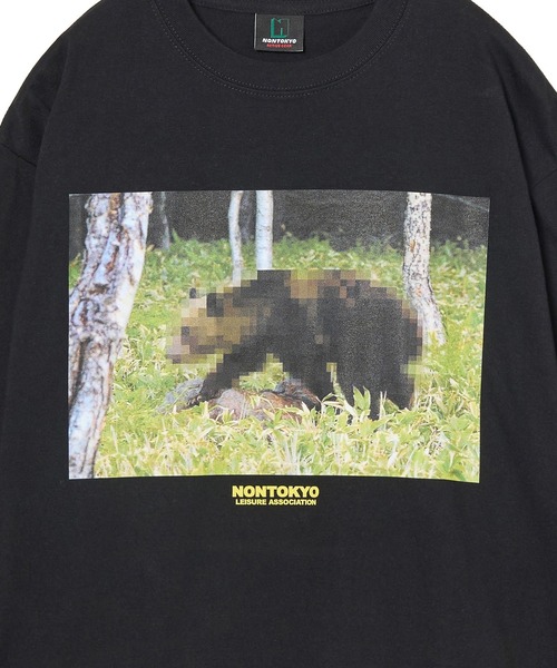 NON TOKYO(ノントーキョー)の「PRINT L/S T-SHIRT(MOSAIC BEAR)(Tシャツ/カットソー・レディース・グリーン/ホワイト/ブラック・2/1)」の11枚目の写真