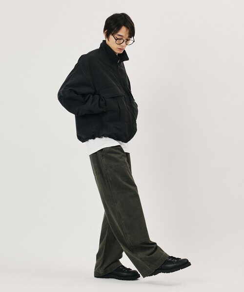 FREAK'S STORE(フリークスストア)の「限定展開 ナイロン ダブルポケット スタンドカラー ブルゾン(ブルゾン・メンズ・オリーブ/ネイビー/ブラック/チャコールグレー・LARGE/MEDIUM/SMALL)」の19枚目の写真