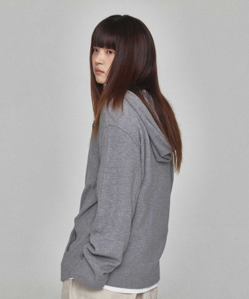 KICHUL(キチョル)の「モノニットジップフーディ(グレー)(パーカー・レディース・その他・MEDIUM/LARGE/SMALL)」の5枚目の写真