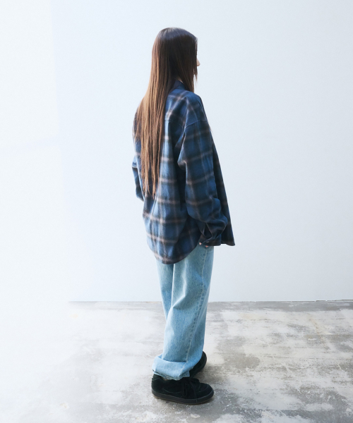 999HUMANITY(999ヒューマニティ)の「EASY CHECK SHIRT V20 (ネイビー)(シャツ/ブラウス・レディース・その他・1(S)/2(M)/3(L))」の3枚目の写真