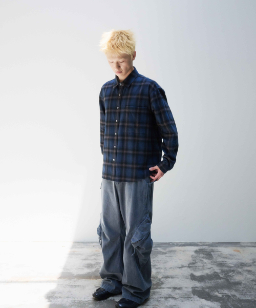 999HUMANITY(999ヒューマニティ)の「EASY CHECK SHIRT V20 (ネイビー)(シャツ/ブラウス・レディース・その他・1(S)/2(M)/3(L))」の4枚目の写真