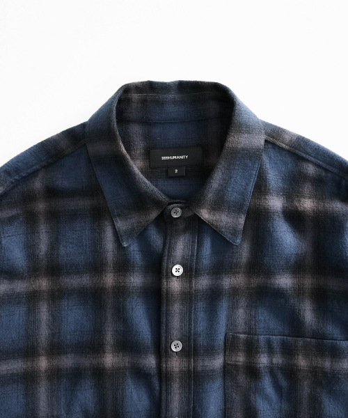 999HUMANITY(999ヒューマニティ)の「EASY CHECK SHIRT V20 (ネイビー)(シャツ/ブラウス・レディース・その他・1(S)/2(M)/3(L))」の7枚目の写真