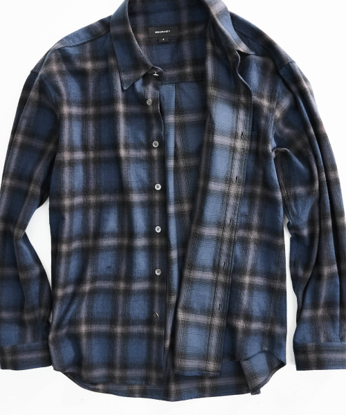 999HUMANITY(999ヒューマニティ)の「EASY CHECK SHIRT V20 (ネイビー)(シャツ/ブラウス・レディース・その他・1(S)/2(M)/3(L))」の8枚目の写真