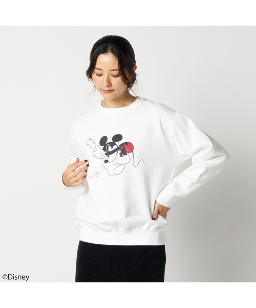 海外限定4XL⭐️オーバーサイズ クルーネック スウェット michi GOOD ROCK SPEED> MICKEY / SWEAT / ミッキー / スウェット（Tシャツ