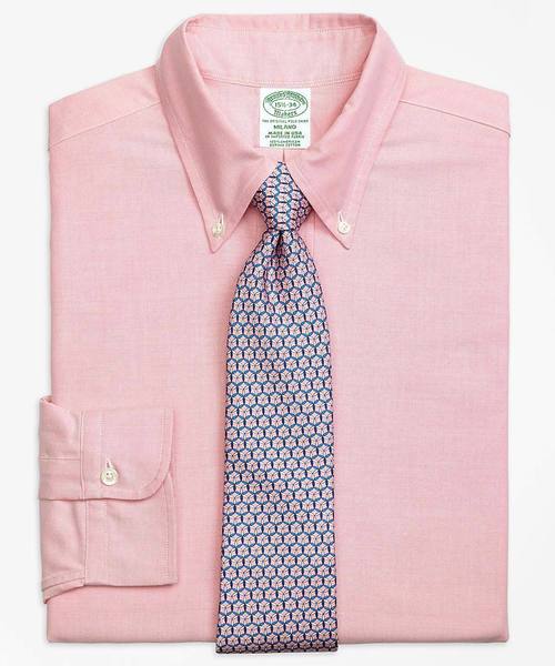 BROOKS BROTHERS（ブルックスブラザーズ）の「スーピマコットン オックスフォード ポロボタンダウン ドレスシャツ Milano Fit 【ZOZOTOWN限定展開 OUTLET】（シャツ/ブラウス・メンズ・PINK/Purple/パープル/ピンク・14 1/2-31/16-32/15-32/15 1/2-32/15-33/14 1/2-32/15-34/15 1/2-34/16-34）」の3枚目の写真