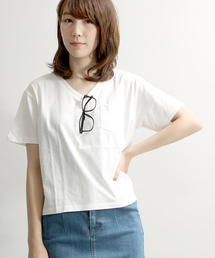 WEGO | WEGO/USAコットンVネックTシャツ(Tシャツ/カットソー)