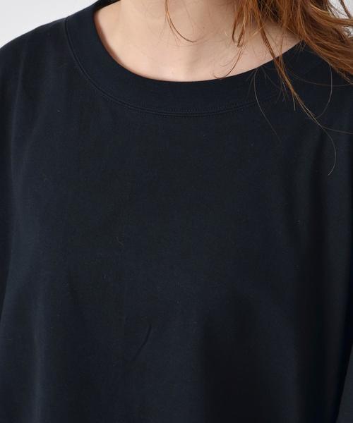 Khaju（カージュ）の「《予約》Khaju: サイドスリットビッグTEE■（Tシャツ/カットソー・レディース・ホワイト/ブラック/グレー・ONE SIZE）」の11枚目の写真