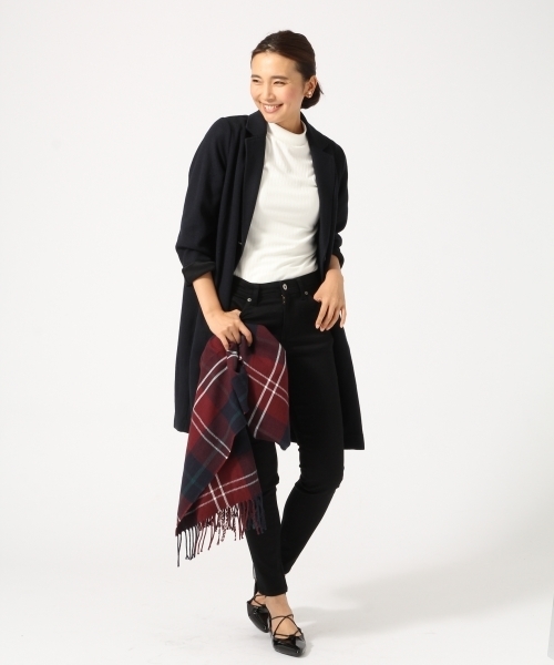 GLOBAL WORK（グローバルワーク）の「リブハイネックプルオーバー長袖/725125（Tシャツ/カットソー・レディース・グレー/ホワイト/ブラウン/ブラック・SMALL/LARGE/MEDIUM）」の5枚目の写真