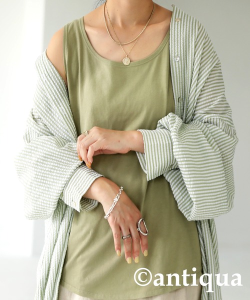 アンティカ antiqua コットンリブロングタンクトップ 5枚セット!! antiqua（アンティカ）公式オリジナルブランド｜ONLINE STORE