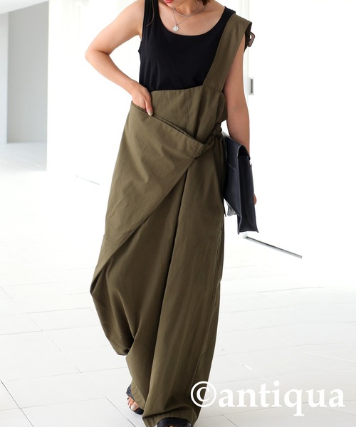 antiqua（アンティカ）の「コットン100%シンプルタンクトップ（タンクトップ・レディース・ブラック/グリーン/ピンク/チャコールグレー/グレー/パープル/ネイビー/マスタード/オフホワイト/ライトカーキ/ライトグレー/レンガ/ベージュ/ブラウン/ライム/ベージュ系その他/パープル系その他/ブルー系その他/ブラウン系その他/オートミール・M/L）」の21枚目の写真