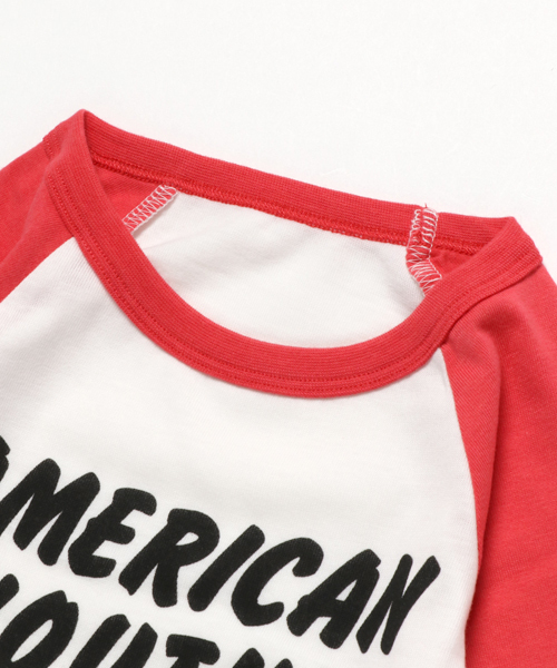 RODEO CROWNS WIDE BOWL（ロデオクラウンズワイドボウル）の「キッズ AMERICAN YOUTH 7分袖 Tシャツ（Tシャツ/カットソー・キッズ・イエロー/ブラック/レッド・MEDIUM/SMALL/LARGE/X-SMALL）」の5枚目の写真