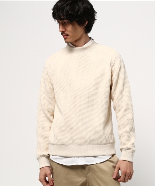 Waffle Mid-neck（ニット/セーター）｜Jackman（ジャックマン）の
