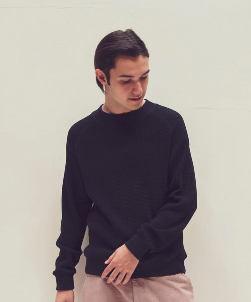 専用❤みかん♥暖か♥大人サイズ☆Wボア★ネックウォーマー⭐ワッフル…キャラメル♥ Waffle Mid-neck（ニット/セーター）｜Jackman（ジャックマン