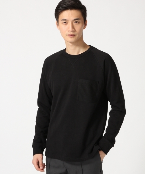 GLOBAL WORK（グローバルワーク）の「ウラケポケット長袖ＴＥＥ/728397（スウェット・メンズ・ブラック/グレー/ホワイト/ダークブラウン/ネイビー/その他・SMALL/MEDIUM/X-LARGE/LARGE）」の3枚目の写真