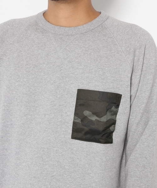 GLOBAL WORK（グローバルワーク）の「ウラケポケット長袖ＴＥＥ/728397（スウェット・メンズ・ブラック/グレー/ホワイト/ダークブラウン/ネイビー/その他・SMALL/MEDIUM/X-LARGE/LARGE）」の9枚目の写真