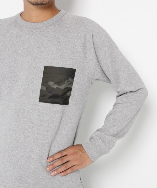 GLOBAL WORK（グローバルワーク）の「ウラケポケット長袖ＴＥＥ/728397（スウェット・メンズ・ブラック/グレー/ホワイト/ダークブラウン/ネイビー/その他・SMALL/MEDIUM/X-LARGE/LARGE）」の10枚目の写真