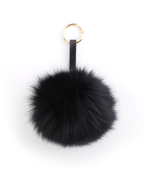 Luz Llena (NEY)(ラズレナニー)の「リアルフォックスファー・キーチャーム(チャーム・レディース・ブラック/ホワイト/グレー/ベージュ・フリ-)」の2枚目の写真