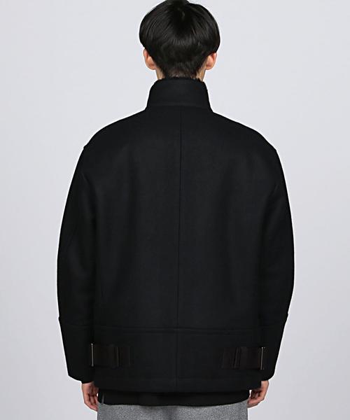 EN ROUTE（アンルート）の「ENR メルトンスタンドカラーブルゾン◆（その他アウター・メンズ・ブラック・2/1/3）」の2枚目の写真