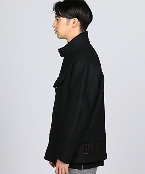 EN ROUTE（アンルート）の「ENR メルトンスタンドカラーブルゾン◆（その他アウター・メンズ・ブラック・2/1/3）」の4枚目の写真