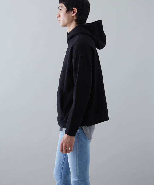 STUDIOUS（ステュディオス）の「【STUDIOUS】ガーメントダイハーフジップパーカー（パーカー・メンズ・ブラック/グレー・2/1）」の15枚目の写真
