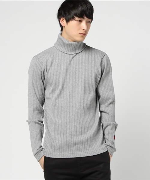 HYSTERIC GLAMOUR（ヒステリックグラマー）の「EVIL WOMAN刺繍 タートルネックTシャツ（Tシャツ/カットソー・メンズ・ブラック/ホワイト/トップグレー・SMALL/LARGE/MEDIUM）」の6枚目の写真