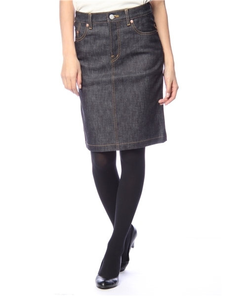 定番デニム Dressterior ドレステリア のデニムスカート 定番デニム タイトスカート デニムスカート スカート デニムスカート