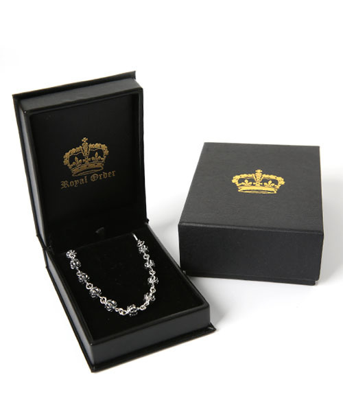 ROYAL ORDER（ロイヤルオーダー）の「TINY ROYAL CROWN BRACELET（ネックレス・メンズ・シルバー・US-7/US-6/US-6h）」の5枚目の写真