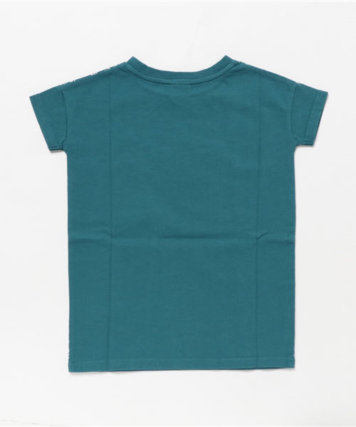 MOUSSY（マウジー）の「BIG BANDANA kids T/S（Tシャツ/カットソー・キッズ・ダークネイビー/ピンク系その他/グリーン系その他・110/100）」の4枚目の写真