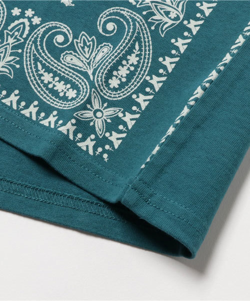 MOUSSY（マウジー）の「BIG BANDANA kids T/S（Tシャツ/カットソー・キッズ・ダークネイビー/ピンク系その他/グリーン系その他・110/100）」の7枚目の写真