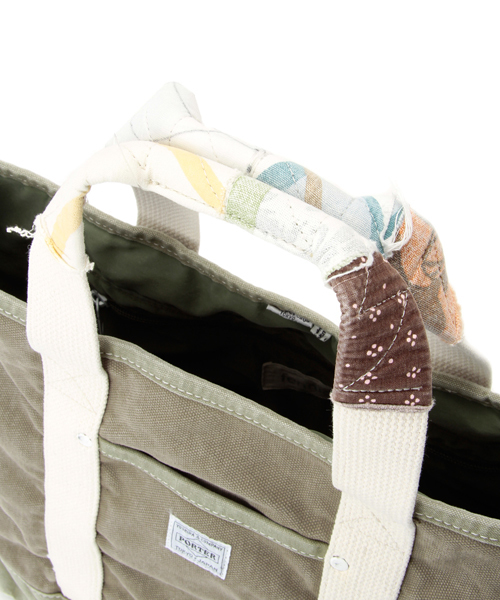 PORTER（ポーター）の「PORTER×fennica×B印 YOSHIDA / 別注 ラグハンドル トートバッグ（M）（トートバッグ・メンズ・ホワイト/ブラック/ネイビー/カーキ・ONE SIZE）」の9枚目の写真