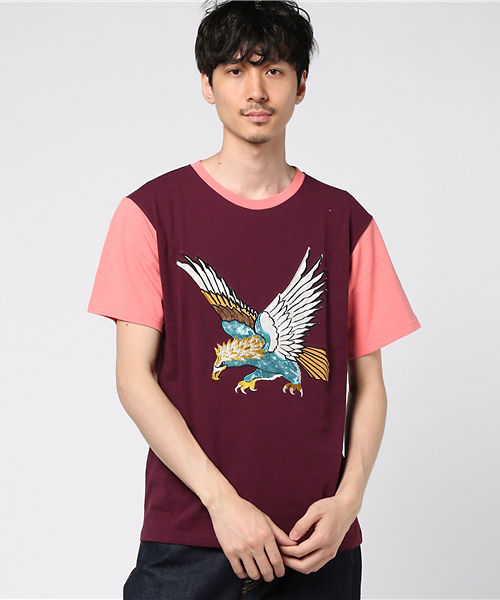 ALDIES（アールディーズ）の「Eagle T / イーグルT（Tシャツ/カットソー・メンズ・ブラック/ライトブルー/ホワイト/バーガンディー・SMALL/LARGE/MEDIUM/X-LARGE/X-SMALL）」の15枚目の写真