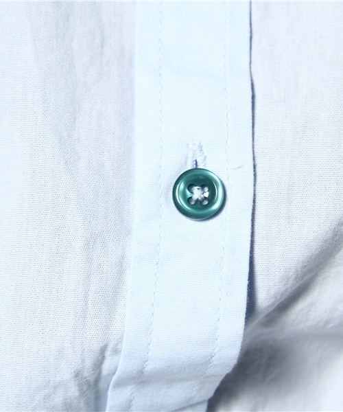 WEGO(ウィゴー)の「カラフルボタンLSシャツ(シャツ/ブラウス・レディース・オフホワイト/サックスブルー/ネイビー/ライトピンク・FREE)」の11枚目の写真