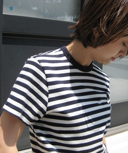 Deuxieme Classe（ドゥーズィエムクラス）の「RE/DONE BORDER Tシャツ
