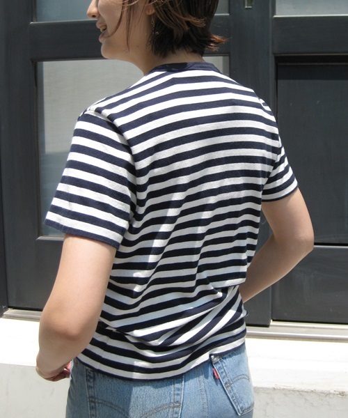 Deuxieme Classe（ドゥーズィエムクラス）の「RE/DONE BORDER Tシャツ