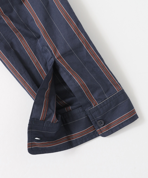 URBAN RESEARCH DOORS(アーバンリサーチドアーズ)の「レジメンストライプBIGシャツ(シャツ/ブラウス・レディース・ブラウン/ネイビー・ONE)」の14枚目の写真