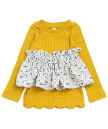 apres les cours | ベアトップ×裾スカラップTシャツ(Tシャツ/カットソー)