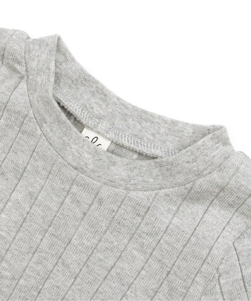 apres les cours(アプレレクール)の「ベアトップ×裾スカラップTシャツ(Tシャツ/カットソー・キッズ・グレー/レッド/イエロー・100/110/120/130/140/80/90)」の5枚目の写真