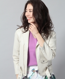 Andemiu | Ｆレザーライダースジャケット785905(ライダースジャケット)