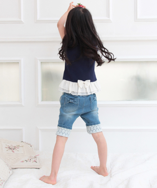 Rora(ローラ)の「キャンディ スキニー(デニムパンツ・キッズ・ワンウォッシュ・90cm/110cm/130cm/100cm/120cm/140cm/150cm)」の15枚目の写真