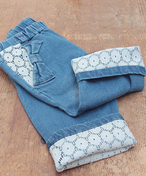 Rora(ローラ)の「キャンディ スキニー(デニムパンツ・キッズ・ワンウォッシュ・90cm/110cm/130cm/100cm/120cm/140cm/150cm)」の16枚目の写真