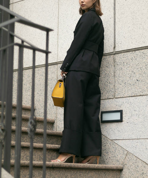 LADYMADE(レディメイド)の「クロスフロントワイドパンツ(その他パンツ・レディース・その他1/その他2/ブラック・FREE)」の6枚目の写真