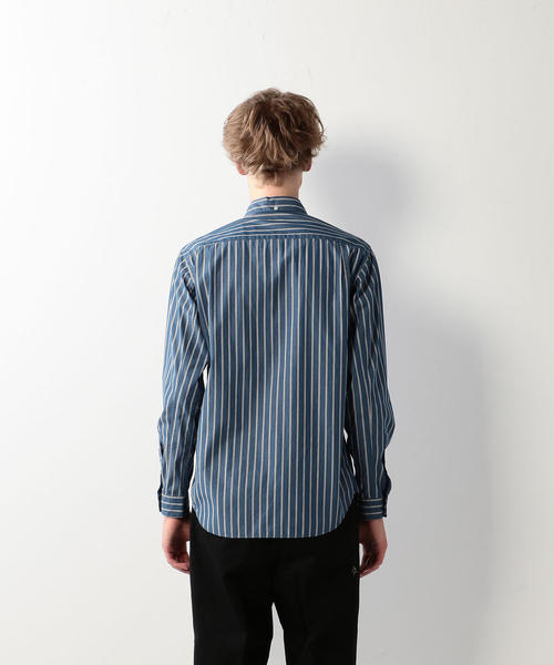 Steven Alan」 長袖シャツ X-SMALL ブルー メンズ Steven Alan 