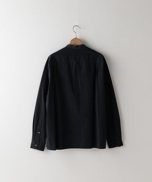 Steven Alan（スティーブンアラン）の「＜Steven Alan＞COTTON STRIPE BAND COLLAR CLERIC SHIRT-BOLD/シャツ（シャツ/ブラウス・メンズ・ネイビー/ホワイト・X-LARGE/LARGE/MEDIUM/SMALL）」の13枚目の写真