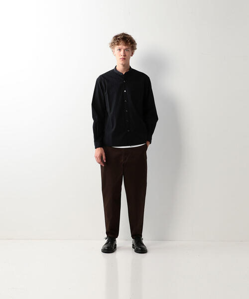 Steven Alan（スティーブンアラン）の「＜Steven Alan＞COTTON STRIPE BAND COLLAR CLERIC SHIRT-BOLD/シャツ（シャツ/ブラウス・メンズ・ネイビー/ホワイト・X-LARGE/LARGE/MEDIUM/SMALL）」の7枚目の写真