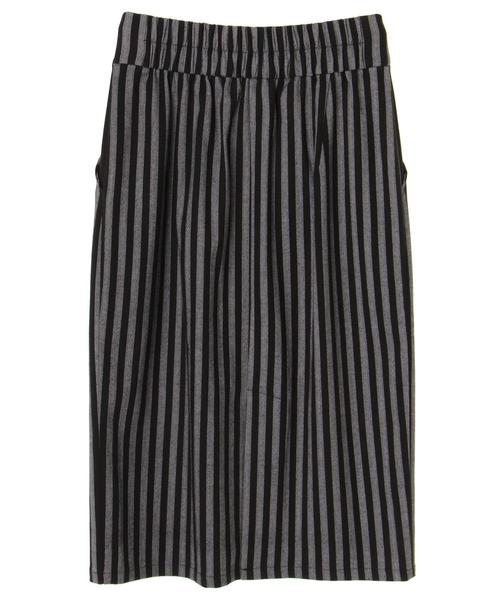 YECCA VECCA（イェッカヴェッカ）の「ストライプ柄ZIPタイトスカート（スカート・レディース・グレー/キャメル・FREE）」の8枚目の写真