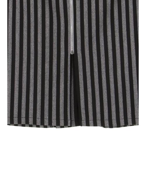 YECCA VECCA（イェッカヴェッカ）の「ストライプ柄ZIPタイトスカート（スカート・レディース・グレー/キャメル・FREE）」の11枚目の写真